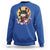 Japanese Samurai Cat Sweatshirt Ancient Ninja Kitten Warrior Tattoo Kawaii Otaku Retro - Wonder Print Shop