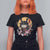 Japanese Samurai Cat T Shirt For Women Ancient Ninja Kitten Warrior Tattoo Kawaii Otaku Retro - Wonder Print Shop