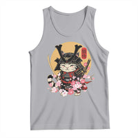 Japanese Samurai Cat Tank Top Ancient Ninja Kitten Warrior Tattoo Kawaii Otaku Retro