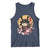 Japanese Samurai Cat Tank Top Ancient Ninja Kitten Warrior Tattoo Kawaii Otaku Retro