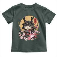 Japanese Samurai Cat Toddler T Shirt Ancient Ninja Kitten Warrior Tattoo Kawaii Otaku Retro