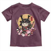 Japanese Samurai Cat Toddler T Shirt Ancient Ninja Kitten Warrior Tattoo Kawaii Otaku Retro