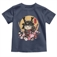 Japanese Samurai Cat Toddler T Shirt Ancient Ninja Kitten Warrior Tattoo Kawaii Otaku Retro