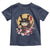 Japanese Samurai Cat Toddler T Shirt Ancient Ninja Kitten Warrior Tattoo Kawaii Otaku Retro