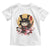 Japanese Samurai Cat Toddler T Shirt Ancient Ninja Kitten Warrior Tattoo Kawaii Otaku Retro