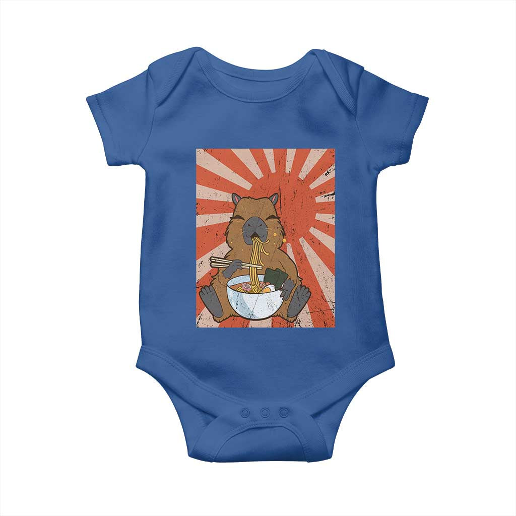 Kawaii Capybara Ramen Baby Onesie Cute Capy Meme Japanese Noodles Lover