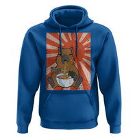 Kawaii Capybara Ramen Hoodie Cute Capy Meme Japanese Noodles Lover