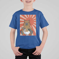 Kawaii Capybara Ramen T Shirt For Kid Cute Capy Meme Japanese Noodles Lover - Wonder Print Shop