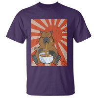 Kawaii Capybara Ramen T Shirt Cute Capy Meme Japanese Noodles Lover - Wonder Print Shop