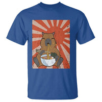Kawaii Capybara Ramen T Shirt Cute Capy Meme Japanese Noodles Lover - Wonder Print Shop