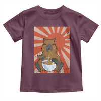 Kawaii Capybara Ramen Toddler T Shirt Cute Capy Meme Japanese Noodles Lover