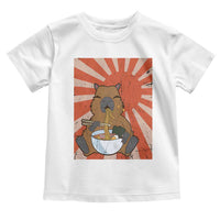 Kawaii Capybara Ramen Toddler T Shirt Cute Capy Meme Japanese Noodles Lover