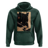 Kawaii Cat Eating Sushi Hoodie Japanese Anime Manga Otaku Retro Vintage Graphic