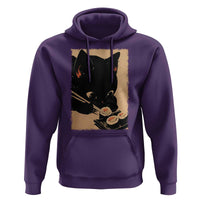 Kawaii Cat Eating Sushi Hoodie Japanese Anime Manga Otaku Retro Vintage Graphic