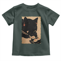 Kawaii Cat Eating Sushi Toddler T Shirt Japanese Anime Manga Otaku Retro Vintage Graphic
