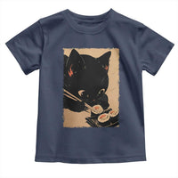Kawaii Cat Eating Sushi Toddler T Shirt Japanese Anime Manga Otaku Retro Vintage Graphic