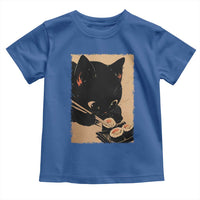 Kawaii Cat Eating Sushi Toddler T Shirt Japanese Anime Manga Otaku Retro Vintage Graphic