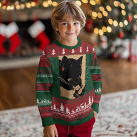 Kawaii Cat Eating Sushi Ugly Christmas Sweater Japanese Anime Manga Otaku Retro Vintage Graphic - Wonder Print Shop