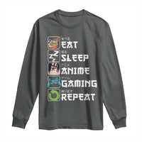 Eat Sleep Anime Gaming Repeat Long Sleeve Shirt Kawaii Otaku Gamer Manga Lover