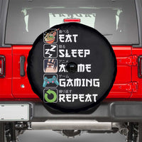 Eat Sleep Anime Gaming Repeat Spare Tire Cover Kawaii Otaku Gamer Manga Lover