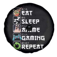 Eat Sleep Anime Gaming Repeat Spare Tire Cover Kawaii Otaku Gamer Manga Lover