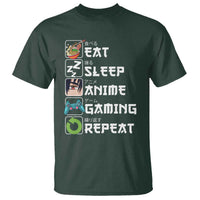 Eat Sleep Anime Gaming Repeat T Shirt Kawaii Otaku Gamer Manga Lover - Wonder Print Shop