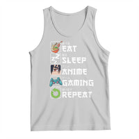 Eat Sleep Anime Gaming Repeat Tank Top Kawaii Otaku Gamer Manga Lover
