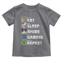 Eat Sleep Anime Gaming Repeat Toddler T Shirt Kawaii Otaku Gamer Manga Lover