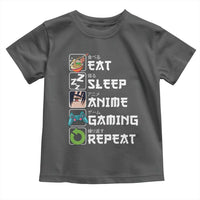 Eat Sleep Anime Gaming Repeat Toddler T Shirt Kawaii Otaku Gamer Manga Lover
