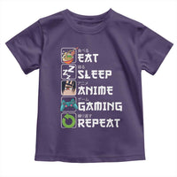 Eat Sleep Anime Gaming Repeat Toddler T Shirt Kawaii Otaku Gamer Manga Lover