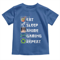 Eat Sleep Anime Gaming Repeat Toddler T Shirt Kawaii Otaku Gamer Manga Lover