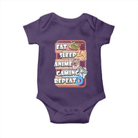 Eat Sleep Anime Gaming Repeat Baby Onesie Kawaii Otaku Manga Ramen Lover