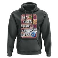 Eat Sleep Anime Gaming Repeat Hoodie Kawaii Otaku Manga Ramen Lover