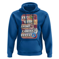 Eat Sleep Anime Gaming Repeat Hoodie Kawaii Otaku Manga Ramen Lover