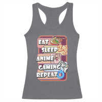 Eat Sleep Anime Gaming Repeat Racerback Tank Top Kawaii Otaku Manga Ramen Lover