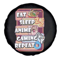 Eat Sleep Anime Gaming Repeat Spare Tire Cover Kawaii Otaku Manga Ramen Lover