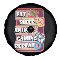 Eat Sleep Anime Gaming Repeat Spare Tire Cover Kawaii Otaku Manga Ramen Lover