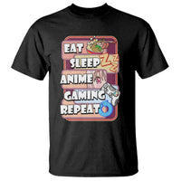 Eat Sleep Anime Gaming Repeat T Shirt Kawaii Otaku Manga Ramen Lover - Wonder Print Shop