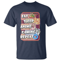 Eat Sleep Anime Gaming Repeat T Shirt Kawaii Otaku Manga Ramen Lover - Wonder Print Shop