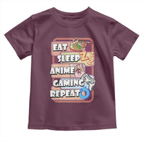 Eat Sleep Anime Gaming Repeat Toddler T Shirt Kawaii Otaku Manga Ramen Lover