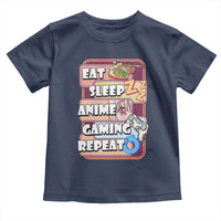 Eat Sleep Anime Gaming Repeat Toddler T Shirt Kawaii Otaku Manga Ramen Lover