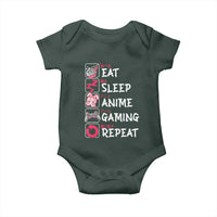 Eat Sleep Anime Gaming Repeat Baby Onesie Otaku Gamer Manga Lover Japanese Pop Culture