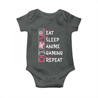 Eat Sleep Anime Gaming Repeat Baby Onesie Otaku Gamer Manga Lover Japanese Pop Culture