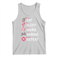 Eat Sleep Anime Gaming Repeat Tank Top Otaku Gamer Manga Lover Japanese Pop Culture