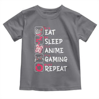 Eat Sleep Anime Gaming Repeat Toddler T Shirt Otaku Gamer Manga Lover Japanese Pop Culture
