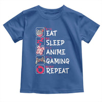 Eat Sleep Anime Gaming Repeat Toddler T Shirt Otaku Gamer Manga Lover Japanese Pop Culture