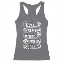 Eat Sleep Anime Gaming Repeat Racerback Tank Top Otaku Gamer Manga Lover