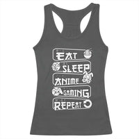 Eat Sleep Anime Gaming Repeat Racerback Tank Top Otaku Gamer Manga Lover