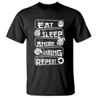 Eat Sleep Anime Gaming Repeat T Shirt Otaku Gamer Manga Lover - Wonder Print Shop