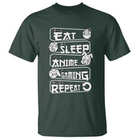 Eat Sleep Anime Gaming Repeat T Shirt Otaku Gamer Manga Lover - Wonder Print Shop